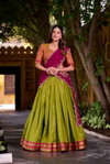 Mahika By Lnb2009 Kanchipuram Zari Weaving Work Lehenga With Blouse Dupatta Wholesale Online